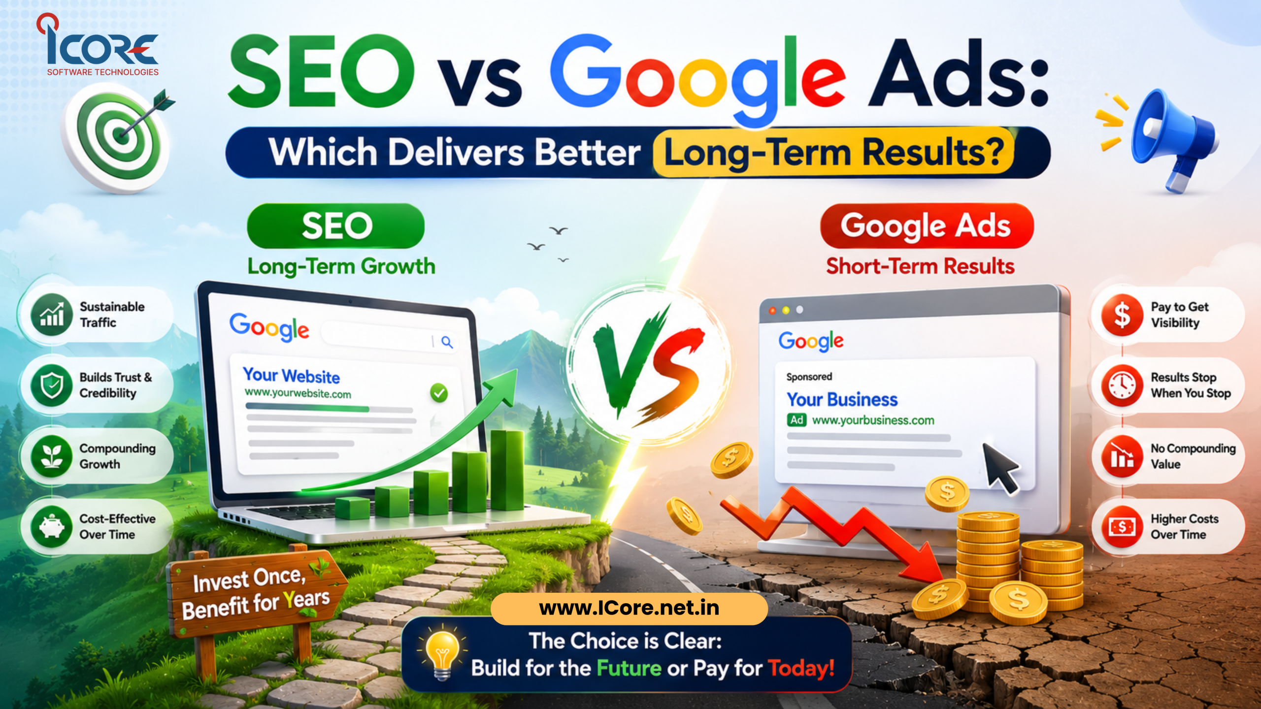SEO vs Google Ads: Which Delivers Better Long-Term Results?